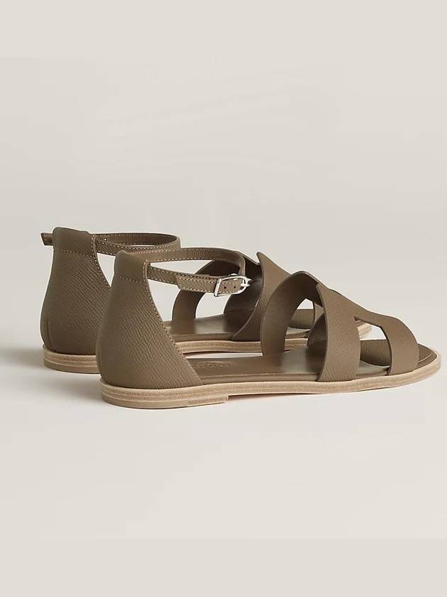 Santorini Sandals Etoupe - HERMES - BALAAN 5