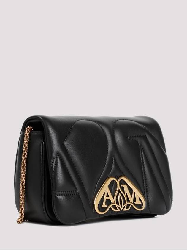 Seal Mini Cross Bag Black - ALEXANDER MCQUEEN - BALAAN 4