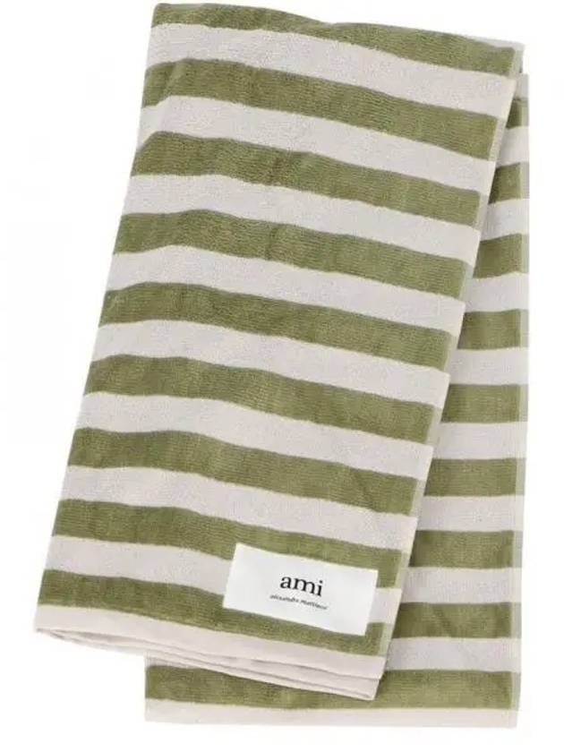 Terry Fabric Beach Towel Green - AMI - BALAAN 2