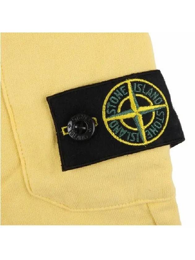 Wappen Patch Sweatshorts Lemon Kids Pants 741661840 V0031 - STONE ISLAND - BALAAN 3