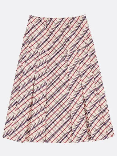 Smith Market Used Luxury Check Skirt Women s Clothing - PRADA - BALAAN 1