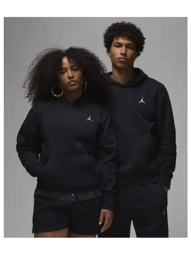 Jordan Brooklyn Pullover Hoodie M Black White FV7281 010 - NIKE - BALAAN 1