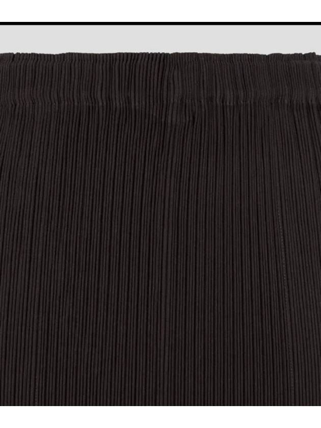 Skirt hatching pleated dark brown size 2 - ISSEY MIYAKE - BALAAN 6