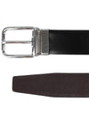 Reversible Leather Belt Black - PRADA - BALAAN 4