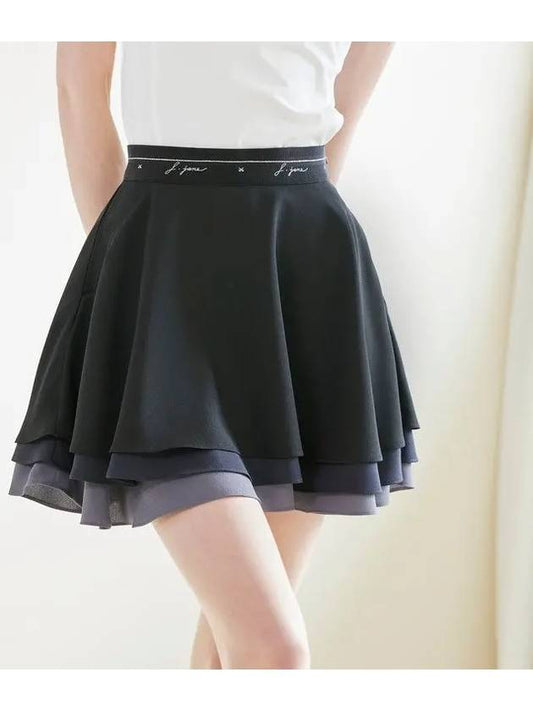 Golf Wear Cancan Flare Skirt Black - J JANE - BALAAN 1