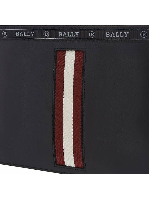 Benery Leather Clutch Bag Black - BALLY - BALAAN 8