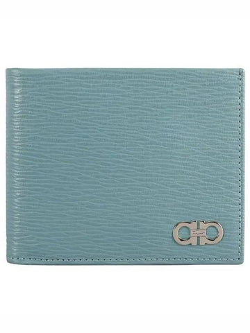 Ferragamo Double Gancini Half Wallet 0757955 270910 1146980 - SALVATORE FERRAGAMO - BALAAN 1