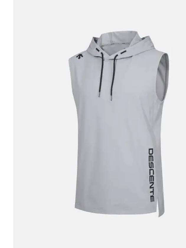 ICEMOTION Hooded Sleeveless Gray SP321TST72 - DESCENTE - BALAAN 1