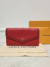 Used luxury goods Louis It Red Empreinte Monogram Port au Fouille Sarah Long Wallet - LOUIS VUITTON - BALAAN 7