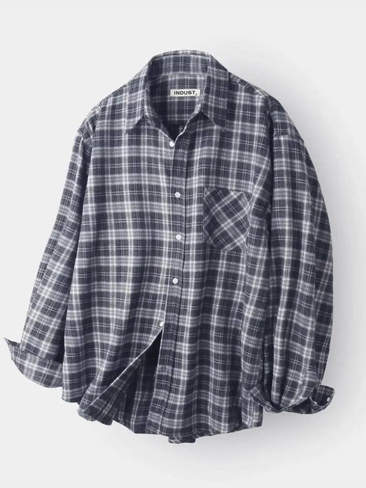 Forest Memory Check Shirt Charcoal - INDUST - BALAAN 2