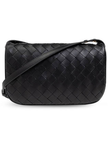 Bottega Veneta Leather Shoulder Bag, Women's, Black - BOTTEGA VENETA - BALAAN 1