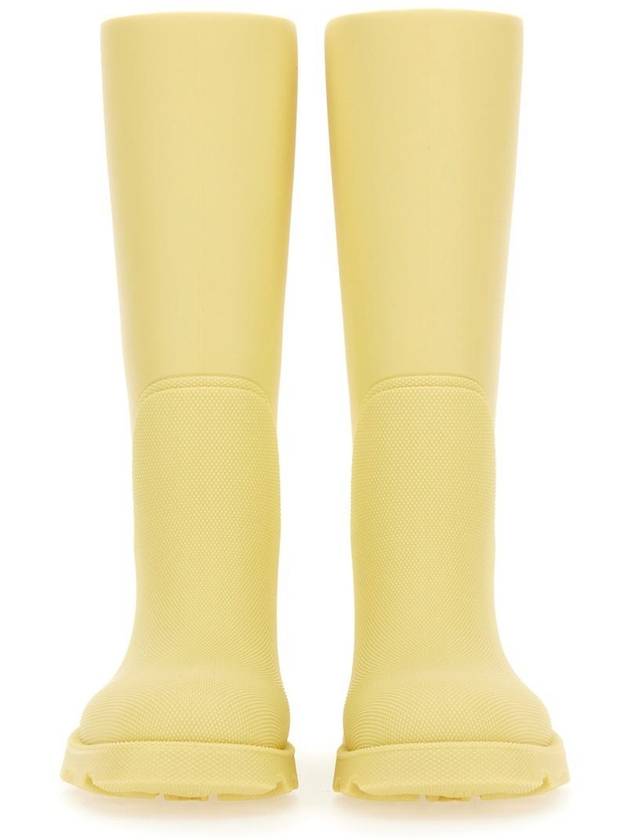 Marsh Long Rain Boots Beige - BURBERRY - BALAAN 5