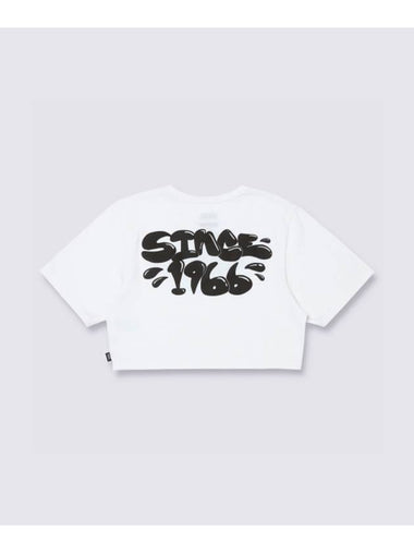 Busted Type Crew Crop Short Sleeve T-Shirt White - VANS - BALAAN 1