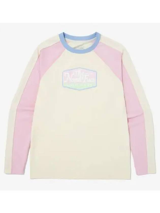 The North Face KIDS Surfside Long Sleeve Tee NT7TQ05U CRE - THE NORTH FACE - BALAAN 1