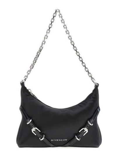 Voyou Party Nylon Satin Shoulder Bag Black - GIVENCHY - BALAAN 2