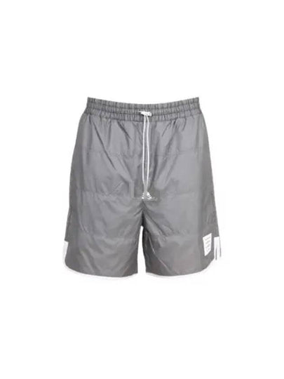 Ripstop Jersey Lining Track Shorts Grey - THOM BROWNE - BALAAN 2