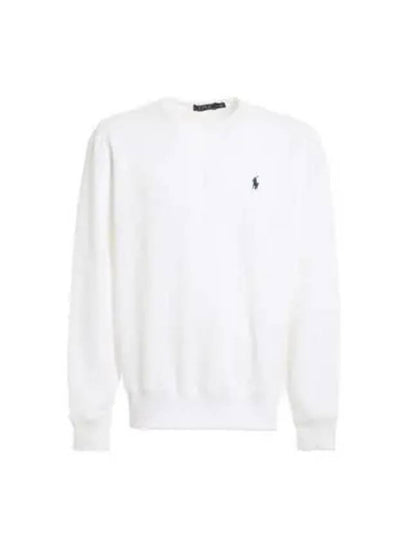 Embroidered Logo Pony Crew Neck Sweatshirt White - POLO RALPH LAUREN - BALAAN 2