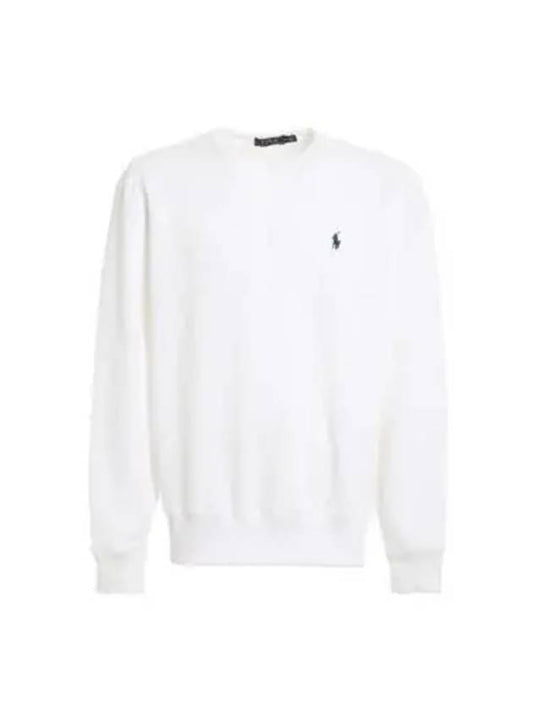 Embroidered Logo Pony Crew Neck Sweatshirt White - POLO RALPH LAUREN - BALAAN 2