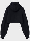 Hooded Balaclava Bolero Knit Top Black - NOIRER FOR WOMEN - BALAAN 4