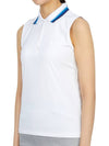 pleated collar silky sleeveless PK shirt Snow - G/FORE - BALAAN 3