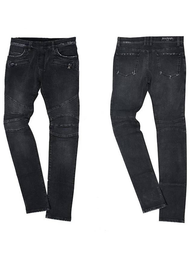 Jean Gray Black Washing Biker S6HT551 B396V 172 - BALMAIN - BALAAN 1