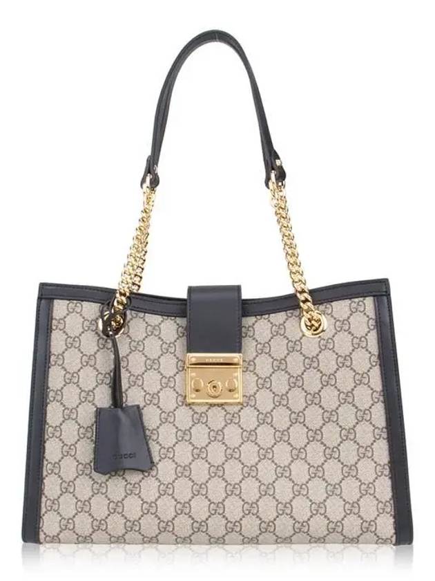 GG Paddle Lock Supreme Medium Shoulder Bag Black - GUCCI - BALAAN.