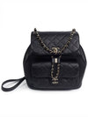 Backpack Calfskin Gold Metal Black - CHANEL - BALAAN 3