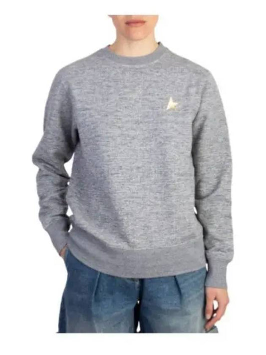 Women's Gold Star Athena Sweatshirt Melange Grey - GOLDEN GOOSE - BALAAN 2