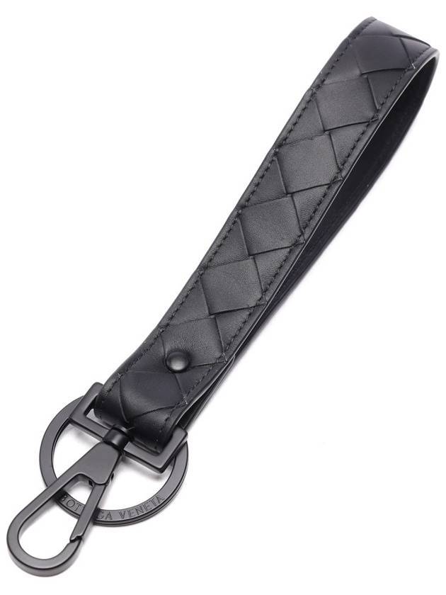 Intrecciato Key Holder Black - BOTTEGA VENETA - BALAAN 3