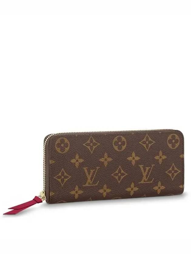 Monogram Clemence Long Wallet Brown Fuchsia - LOUIS VUITTON - BALAAN 6