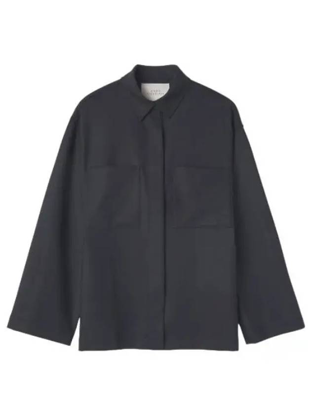 Military overshirt darkest navy shirt - STUDIO NICHOLSON - BALAAN 1