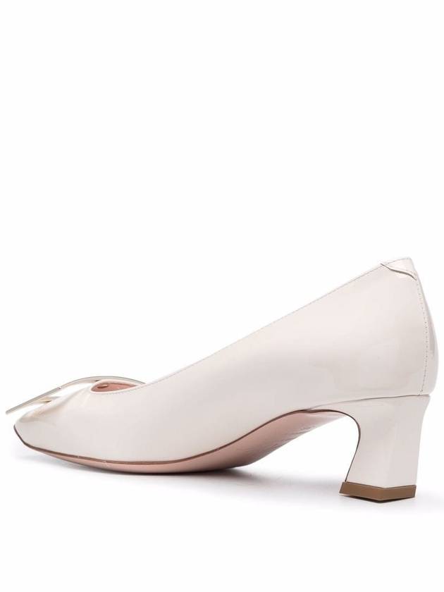 Trompette Metal Buckle Pumps White - ROGER VIVIER - BALAAN 3