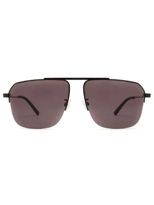 Eyewear Metal Frame Aviator Square Sunglasses Black - BOTTEGA VENETA - BALAAN.