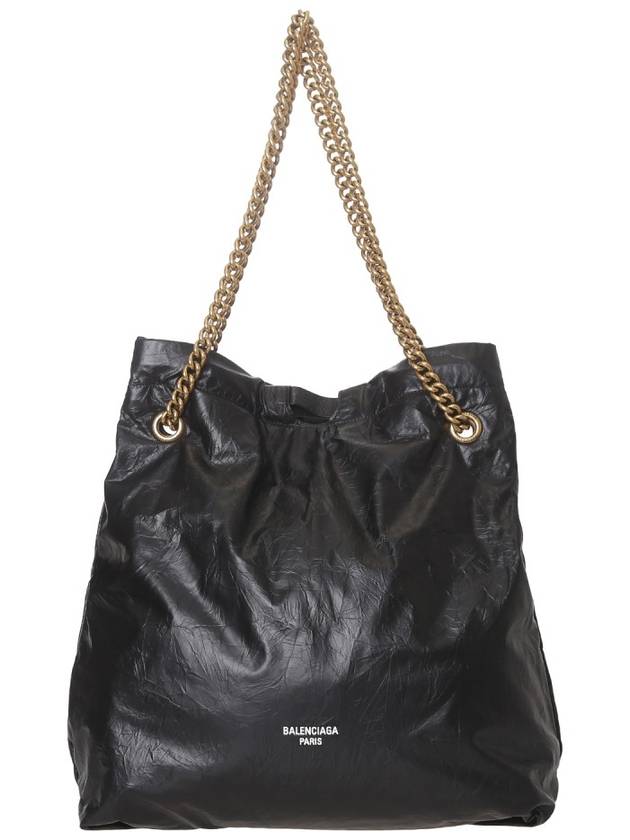 Women's Crush Medium Tote Bag Black - BALENCIAGA - BALAAN 3