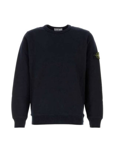 6100044 Organic Cotton Fleece Sweatshirt Black - STONE ISLAND - BALAAN 2