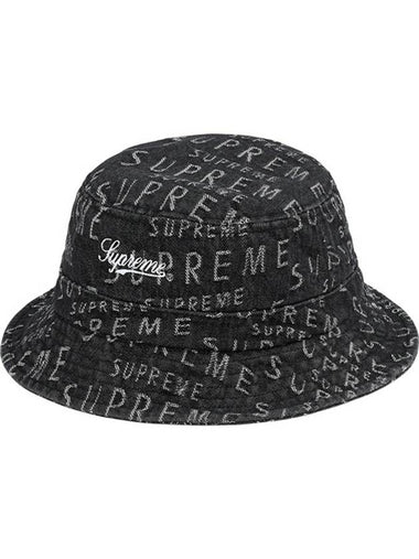 Warp Jacquard Logos Denim Crusher Black - SUPREME - BALAAN 1