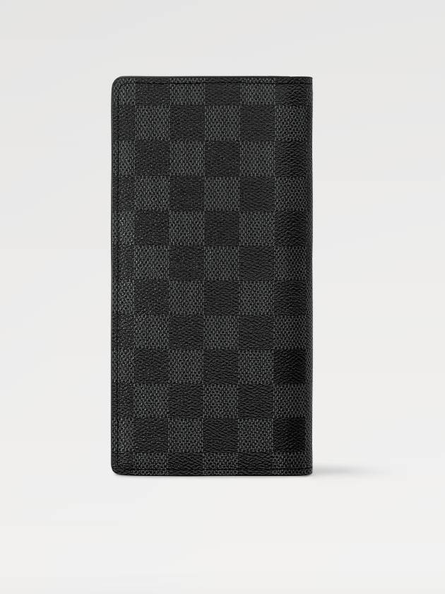 Brazza Damier Canvas Long Wallet Graphite - LOUIS VUITTON - BALAAN 5