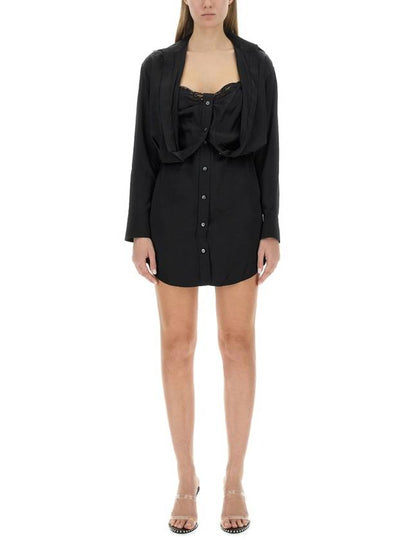 layered button down dress WITH CAMISOLE 4WC4236229 001 B0110948877 - ALEXANDER WANG - BALAAN 2