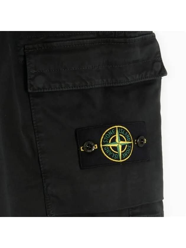 Men's Wappen Patch Straight Pants Black - STONE ISLAND - BALAAN 8