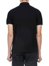 Compass Patch Short Sleeve Polo Shirt Black - STONE ISLAND - BALAAN 5