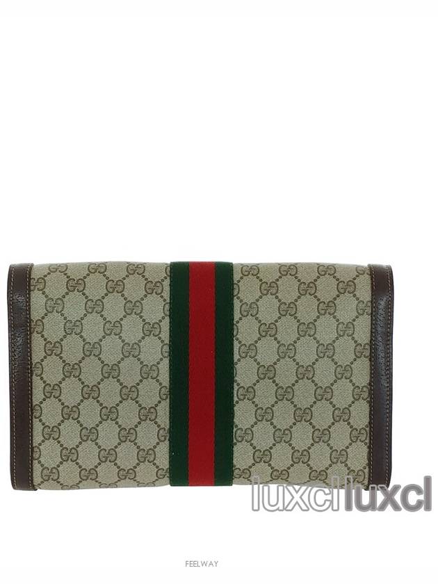 GG PVC three stripe vintage clutch bag - GUCCI - BALAAN 3