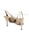 Women's Neopad Leather Slingback Heels Beige - DOLCE&GABBANA - BALAAN 4