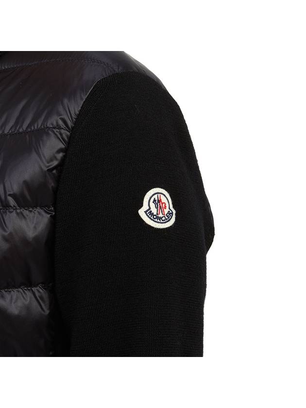 Logo patch wool padding black - MONCLER - BALAAN 8