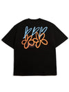 Heart flower graffiti short sleeve t-shirtblack - MOO - BALAAN 2