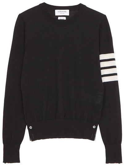 4-Bar Merino Jumper Wool Knit Top Navy - THOM BROWNE - BALAAN 2