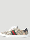 Berry Print Supreme Canvas Low Top Sneakers Beige - GUCCI - BALAAN 3