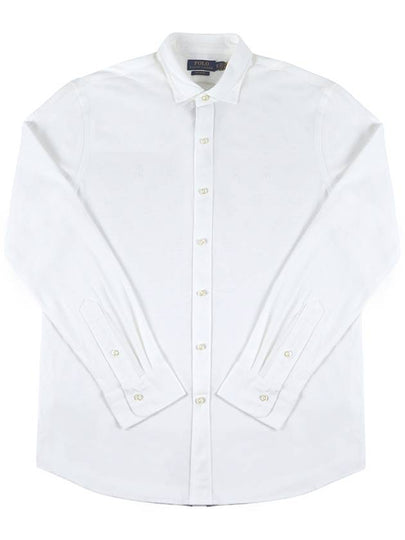 Men's Logo Oxford Long Sleeves Shirt White - POLO RALPH LAUREN - BALAAN 2