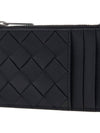 Intrecciato Zipped Card Case Black - BOTTEGA VENETA - BALAAN 7