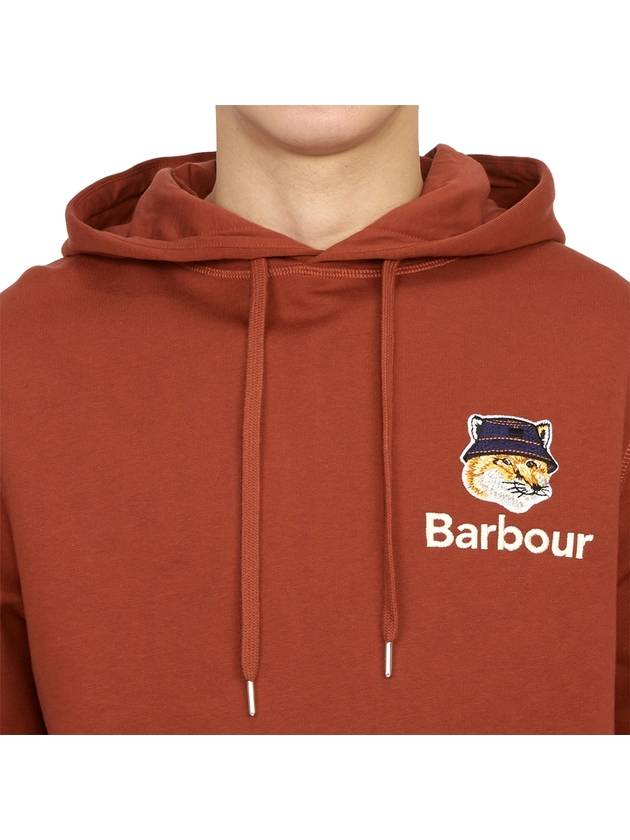 Fox Head Logo Hoodie Organge - BARBOUR - BALAAN 7