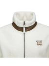 Official W LEATHER PATCH POINT FLEECE JK IV - ANEWGOLF - BALAAN 4